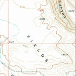 United States Geological Survey Fields Basin, OR (1971, 24000-Scale) digital map