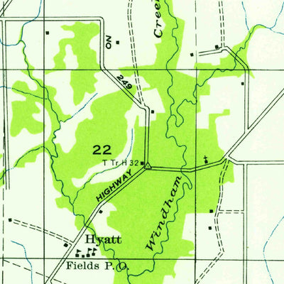 United States Geological Survey Fields, LA (1955, 31680-Scale) digital map