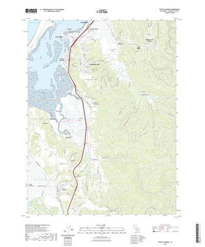 United States Geological Survey Fields Landing, CA (2021, 24000-Scale) digital map