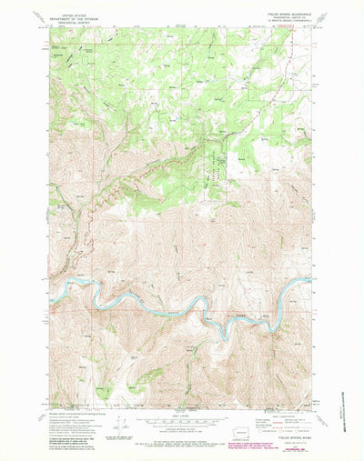 United States Geological Survey Fields Spring, WA (1971, 24000-Scale) digital map