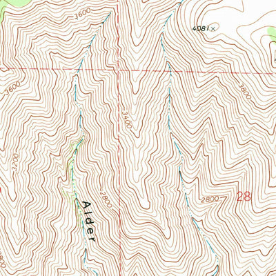 United States Geological Survey Fields Spring, WA (1971, 24000-Scale) digital map