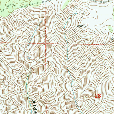 United States Geological Survey Fields Spring, WA (1995, 24000-Scale) digital map