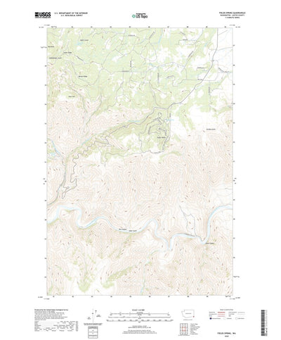 United States Geological Survey Fields Spring, WA (2020, 24000-Scale) digital map