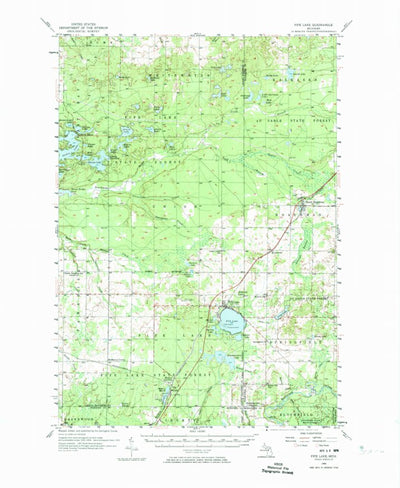 United States Geological Survey Fife Lake, MI (1956, 62500-Scale) digital map