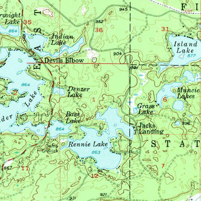 United States Geological Survey Fife Lake, MI (1956, 62500-Scale) digital map