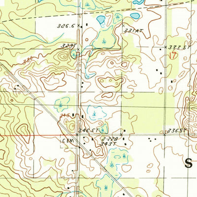 United States Geological Survey Fife Lake, MI (1985, 24000-Scale) digital map