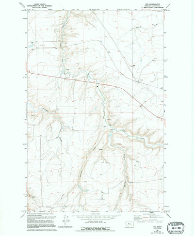 United States Geological Survey Fife, MT (1965, 24000-Scale) digital map