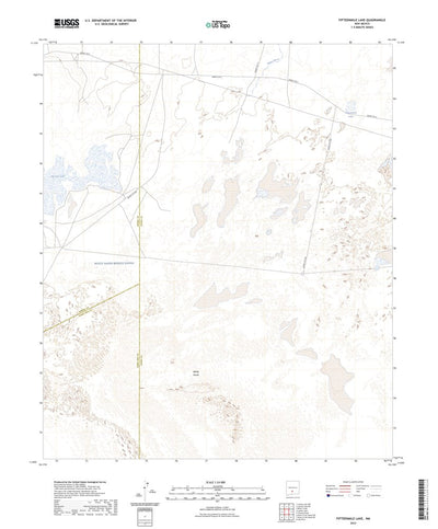United States Geological Survey Fifteenmile Lake, NM (2023, 24000-Scale) digital map