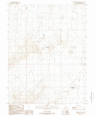 United States Geological Survey Fifteenmile Point, UT (1989, 24000-Scale) digital map