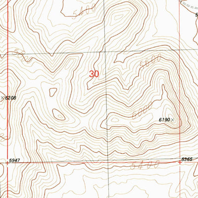 United States Geological Survey Fifteenmile Point, UT (1989, 24000-Scale) digital map