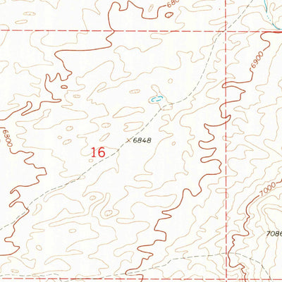 United States Geological Survey Fifteenmile Spring, WY (1968, 24000-Scale) digital map