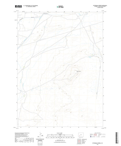 United States Geological Survey Fifteenmile Spring, WY (2021, 24000-Scale) digital map