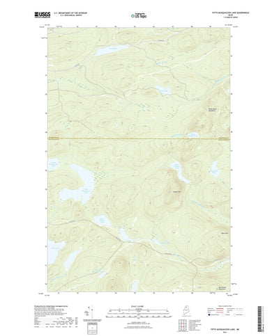 United States Geological Survey Fifth Musquacook Lake, ME (2021, 24000-Scale) digital map