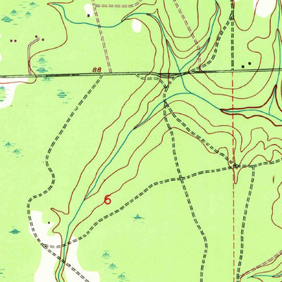 United States Geological Survey Fiftone, FL (1949, 24000-Scale) digital map