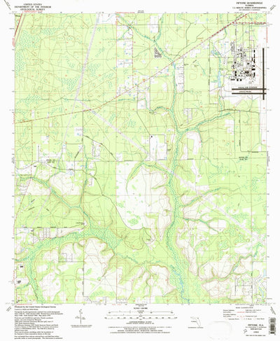 United States Geological Survey Fiftone, FL (1993, 24000-Scale) digital map