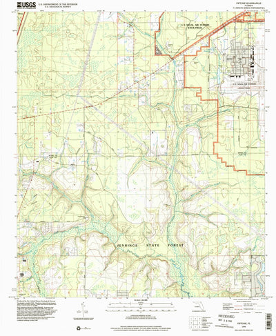 United States Geological Survey Fiftone, FL (1994, 24000-Scale) digital map