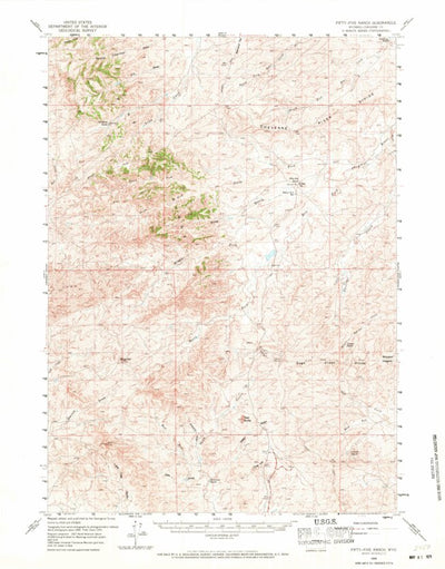 United States Geological Survey Fifty-Five Ranch, WY (1959, 62500-Scale) digital map