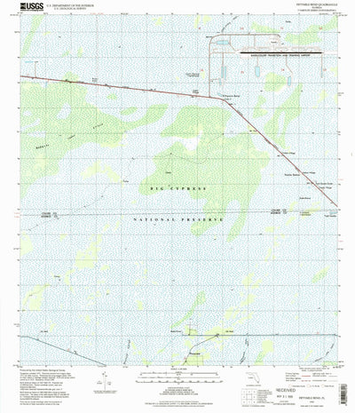 United States Geological Survey Fiftymile Bend, FL (1995, 24000-Scale) digital map