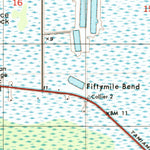 United States Geological Survey Fiftymile Bend, FL (1995, 24000-Scale) digital map