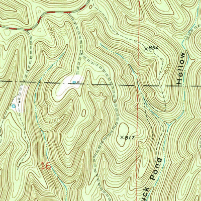 United States Geological Survey Fiftysix, AR (1972, 24000-Scale) digital map
