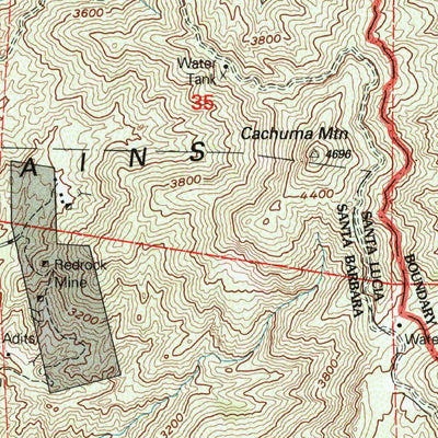 United States Geological Survey Figueroa Mountain, CA (1995, 24000-Scale) digital map