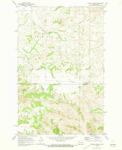 United States Geological Survey Figure 4 Ranch, ND (1970, 24000-Scale) digital map
