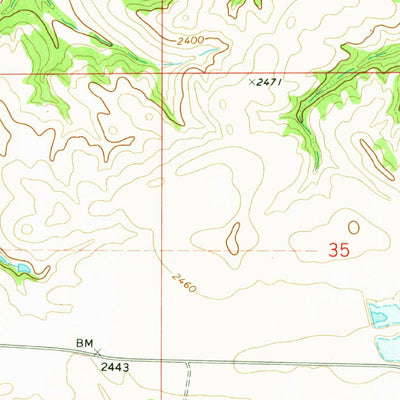 United States Geological Survey Figure 4 Ranch, ND (1970, 24000-Scale) digital map