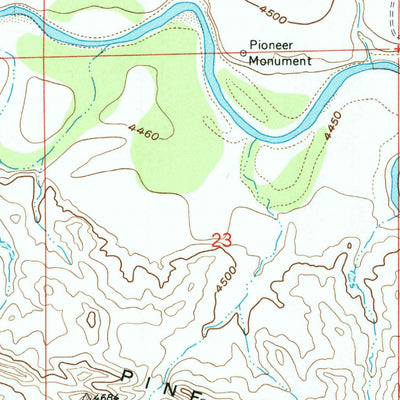 United States Geological Survey Figure 8 Reservoir, WY (1961, 24000-Scale) digital map