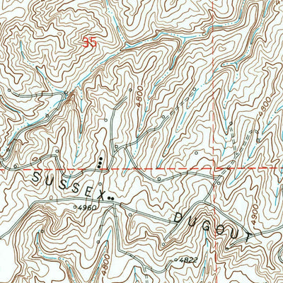 United States Geological Survey Figure 8 Reservoir, WY (1961, 24000-Scale) digital map