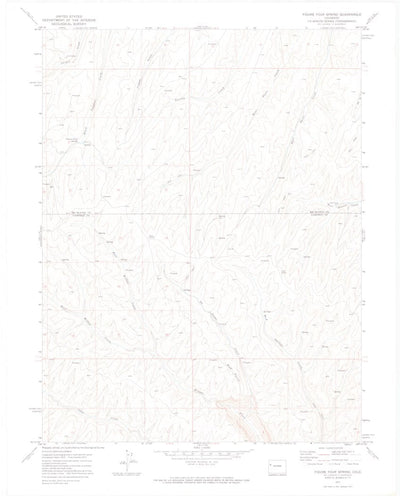 United States Geological Survey Figure Four Spring, CO (1971, 24000-Scale) digital map