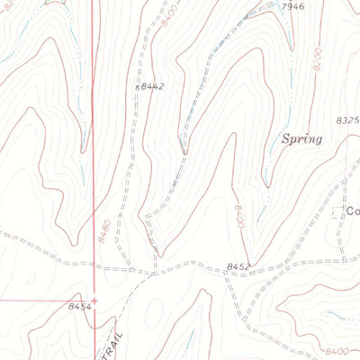 United States Geological Survey Figure Four Spring, CO (1971, 24000-Scale) digital map