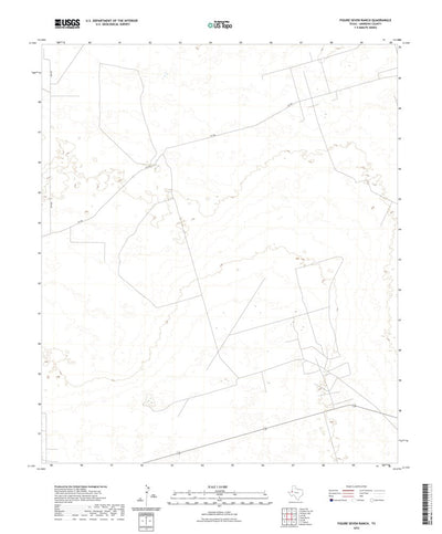United States Geological Survey Figure Seven Ranch, TX (2022, 24000-Scale) digital map