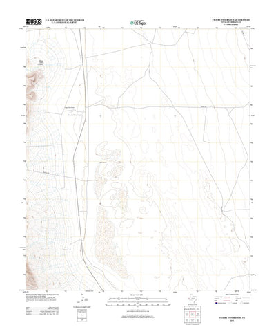 United States Geological Survey Figure Two Ranch, TX (2013, 24000-Scale) digital map