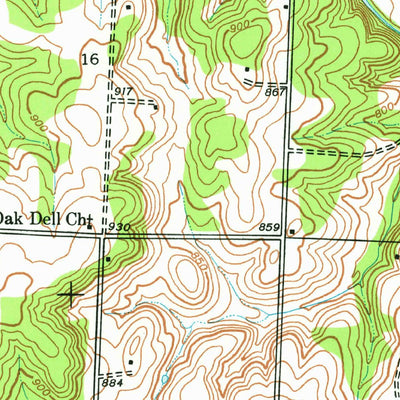 United States Geological Survey Filley, MO (1939, 24000-Scale) digital map