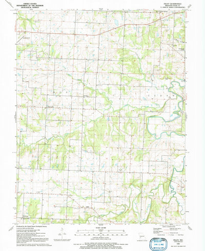 United States Geological Survey Filley, MO (1991, 24000-Scale) digital map