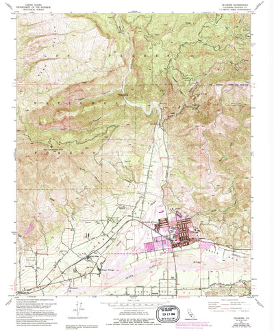 United States Geological Survey Fillmore, CA (1951, 24000-Scale) digital map
