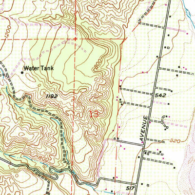 United States Geological Survey Fillmore, CA (1951, 24000-Scale) digital map