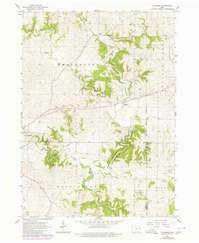 United States Geological Survey Fillmore, IA (1966, 24000-Scale) digital map