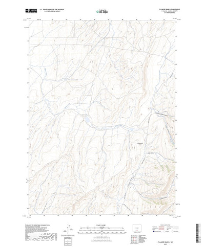 United States Geological Survey Fillmore Ranch, WY (2023, 24000-Scale) digital map