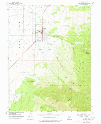 United States Geological Survey Fillmore, UT (1961, 24000-Scale) digital map