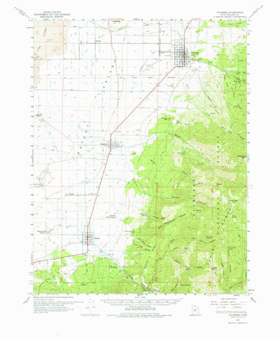 United States Geological Survey Fillmore, UT (1962, 62500-Scale) digital map
