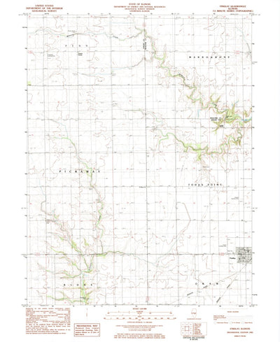 United States Geological Survey Findlay, IL (1983, 24000-Scale) digital map