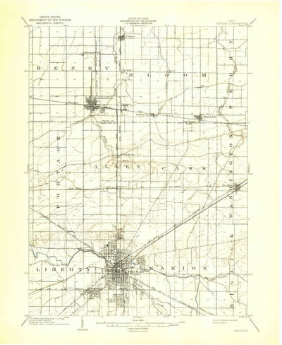 United States Geological Survey Findlay, OH (1903, 62500-Scale) digital map