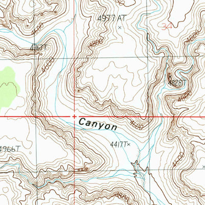 United States Geological Survey Findlay Tank, AZ (1988, 24000-Scale) digital map