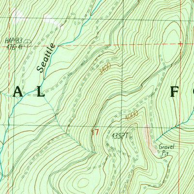 United States Geological Survey Findley Lake, WA (1989, 24000-Scale) digital map