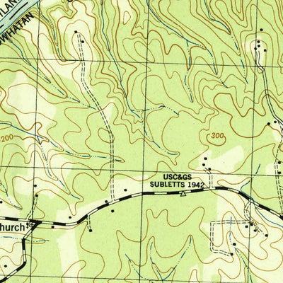 United States Geological Survey Fine Creek Mills, VA (1943, 31680-Scale) digital map