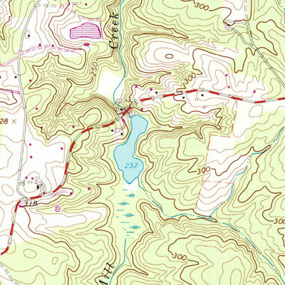 United States Geological Survey Fine Creek Mills, VA (1964, 24000-Scale) digital map