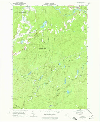 United States Geological Survey Fine, NY (1966, 24000-Scale) digital map