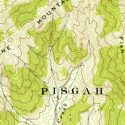 United States Geological Survey Fines Creek, NC (1942, 24000-Scale) digital map