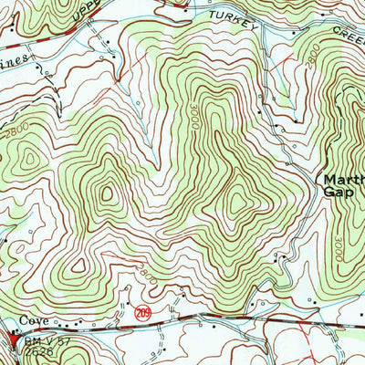 United States Geological Survey Fines Creek, NC (1967, 24000-Scale) digital map
